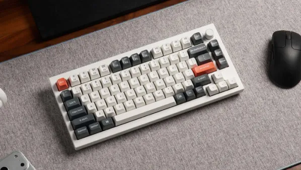 A Keychron mechanical keyboard